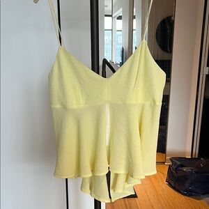 Yellow Women's Top with open back